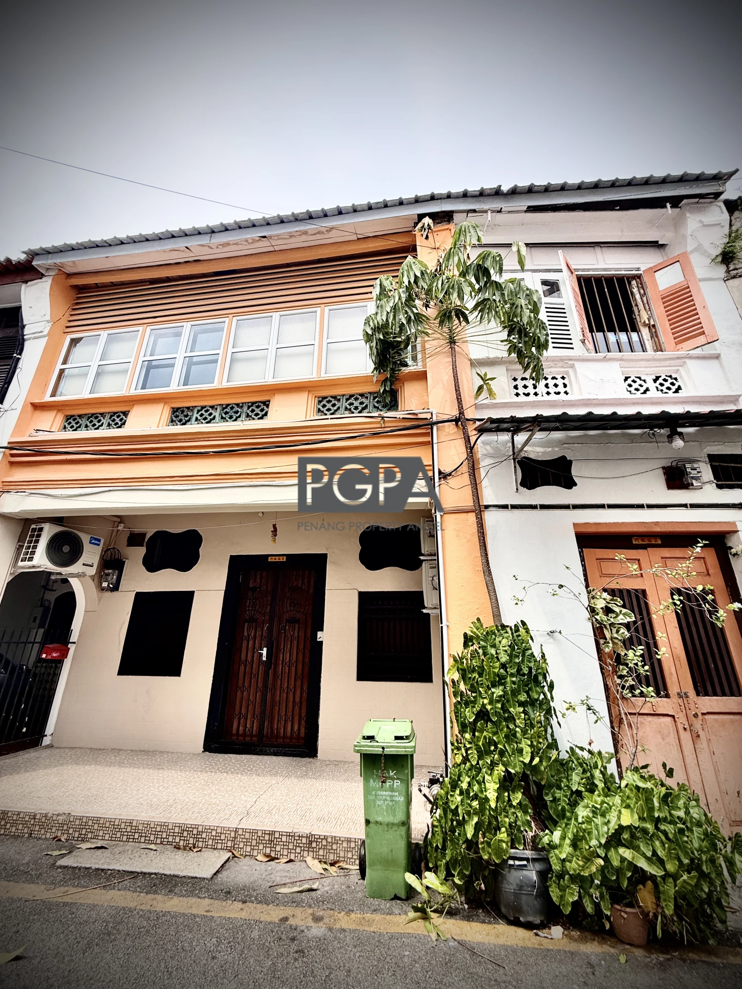 2 Adjoining Heritage Shophouses on Toh Aka Lane in George Town UNESCO World Heritage Site.